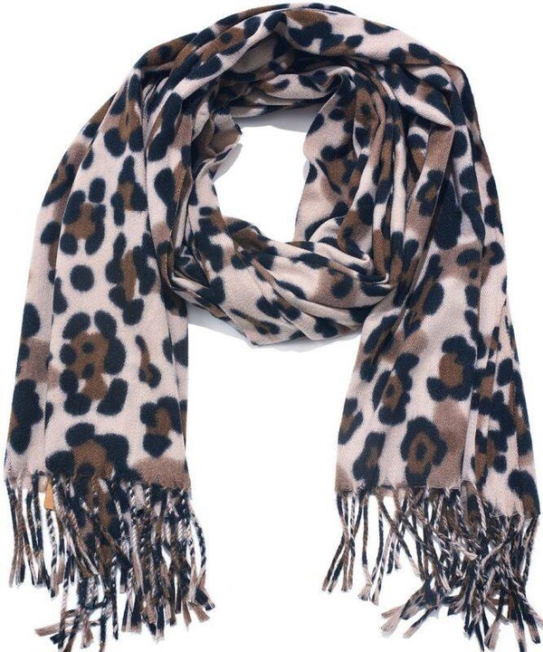 T-F6.1 SCARF405-678-3 Scarf Leopard 180x70cm