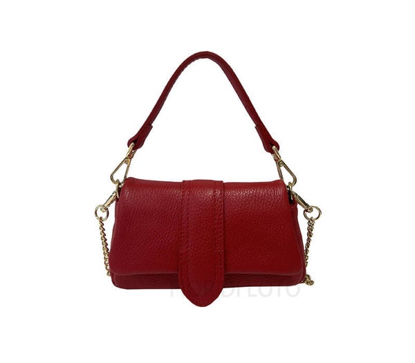 Kleine handtas in leder DIVA