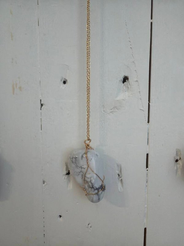 Howlite necklace