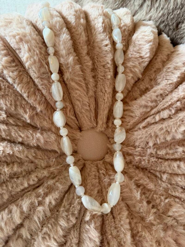 White Agate Necklace