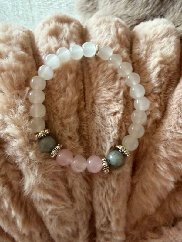 Rose Quartz & Moonstone Bracelet