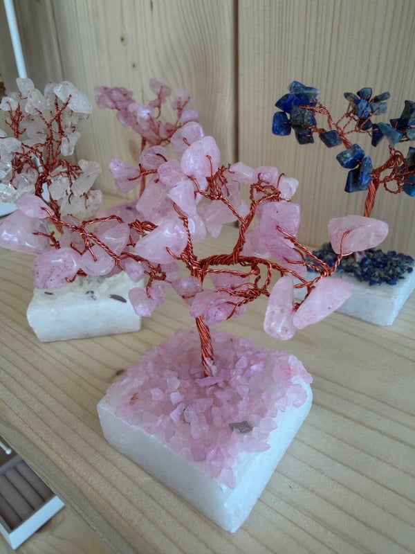 Rose Quartz Gemstone Tree (Small)