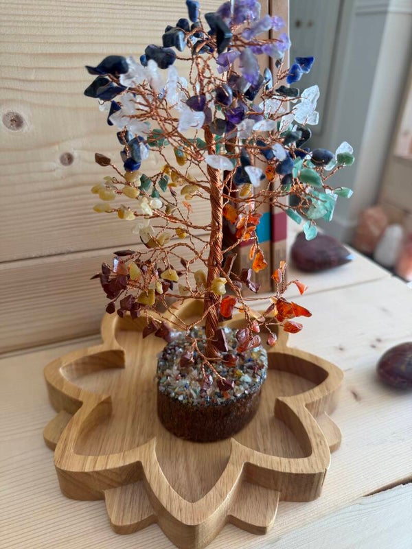 Multi colour gemstone tree