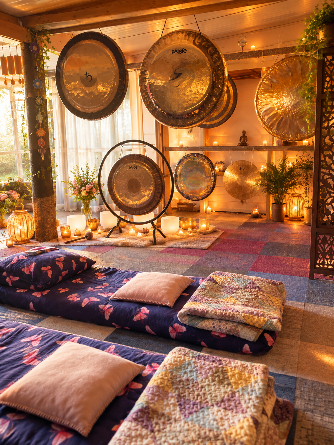 Sfeerimpressie van een klankbad in Lith, regio Oss bij Kundalini Yoga Sat Nam