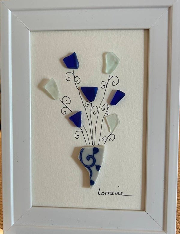 Sea glass art