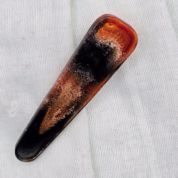 Barrette à cheveux – Nuances marron & noir