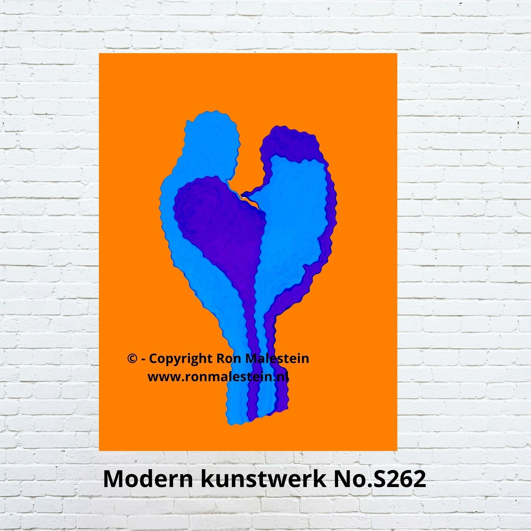 Mixed media kunst. 'Een vlinder'.
