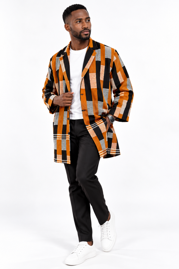 Manteau pagne Tissé