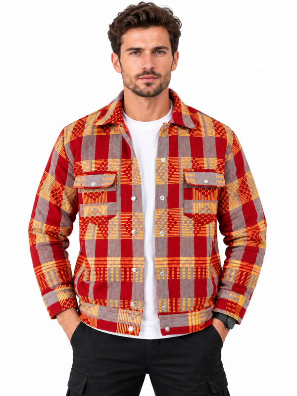Veste pagne Tissé