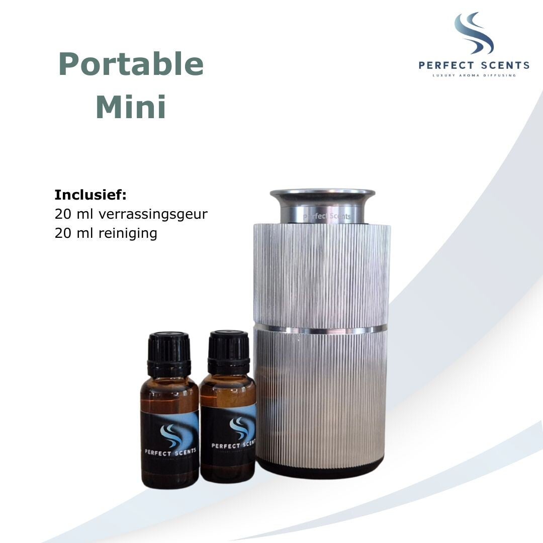 Portable mini - compleet pakket - tot 20 m² - Zilver