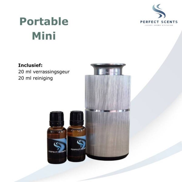 Portable mini - compleet pakket - tot 20 m² - Zilver