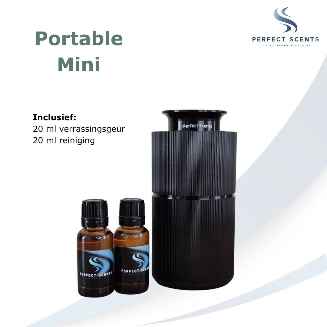 Portable mini - compleet pakket - tot 20 m² - Zwart