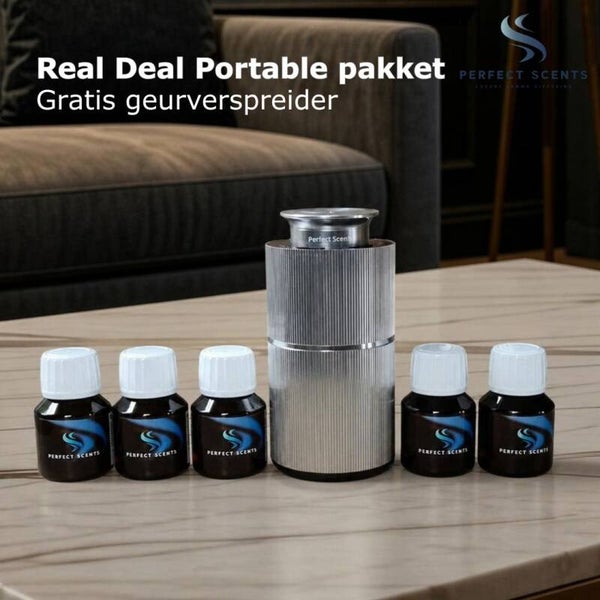 Real Deal Portable pakket - GRATIS geurverspreider zilver