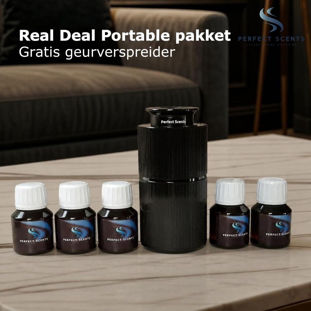 Real Deal Portable pakket - GRATIS geurverspreider zwart