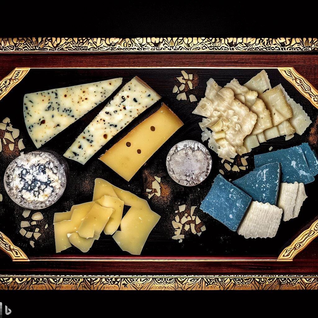 Planche de fromages italiens en mélange