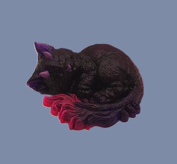 Pink Fire Devilcat Familiar
