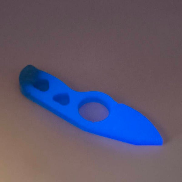 Glow in the Dark Blue and Purple Pocket Knife