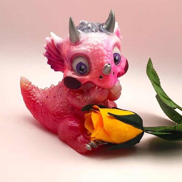 Peachy the Pink Baby Dragon