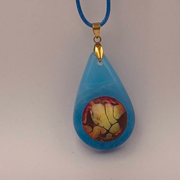 Fire and Water Elemental Necklace