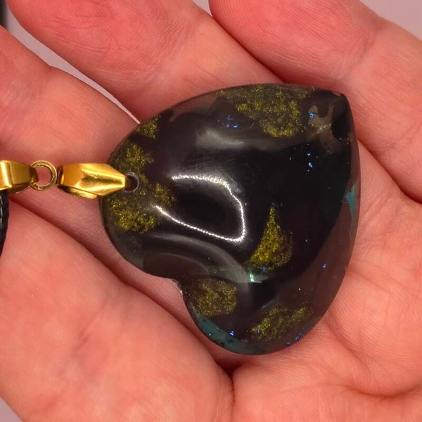 Midnight Reef Heart Necklace