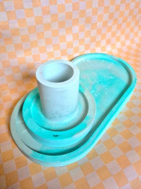 Plateau en kaarsenstandaard