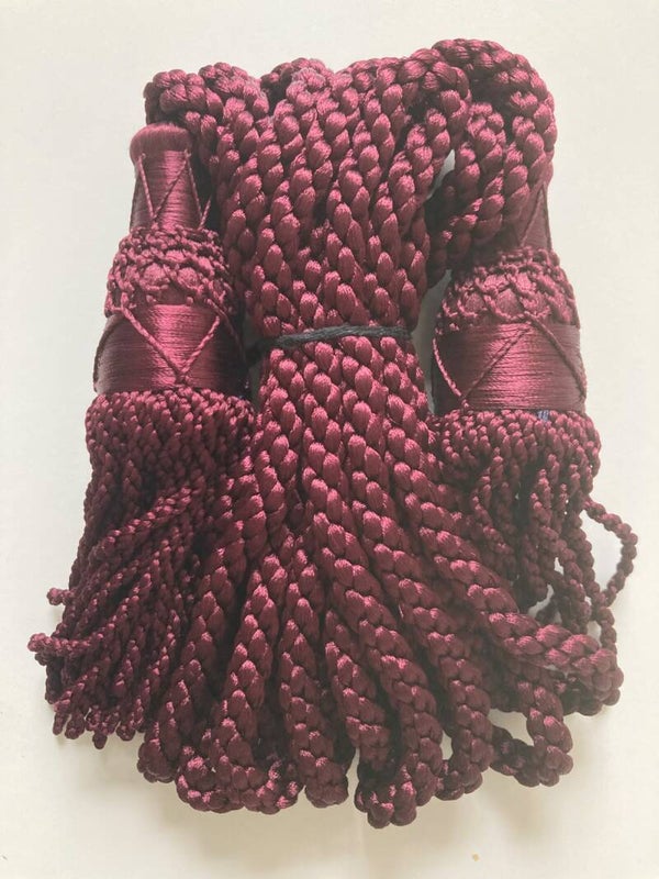 Burgundy Silk Bagpipe Cords