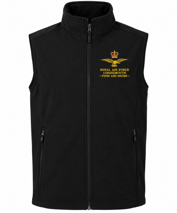 RAF Lossiemouth Pipes and Drums Pro 2-Layer softshell gilet