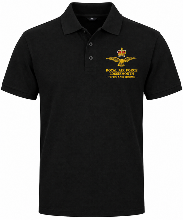 RAF Lossiemouth Pipes and Drums Pro Polo