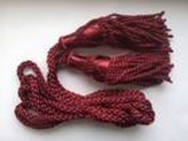 Burgundy Silk Bagpipe Cords