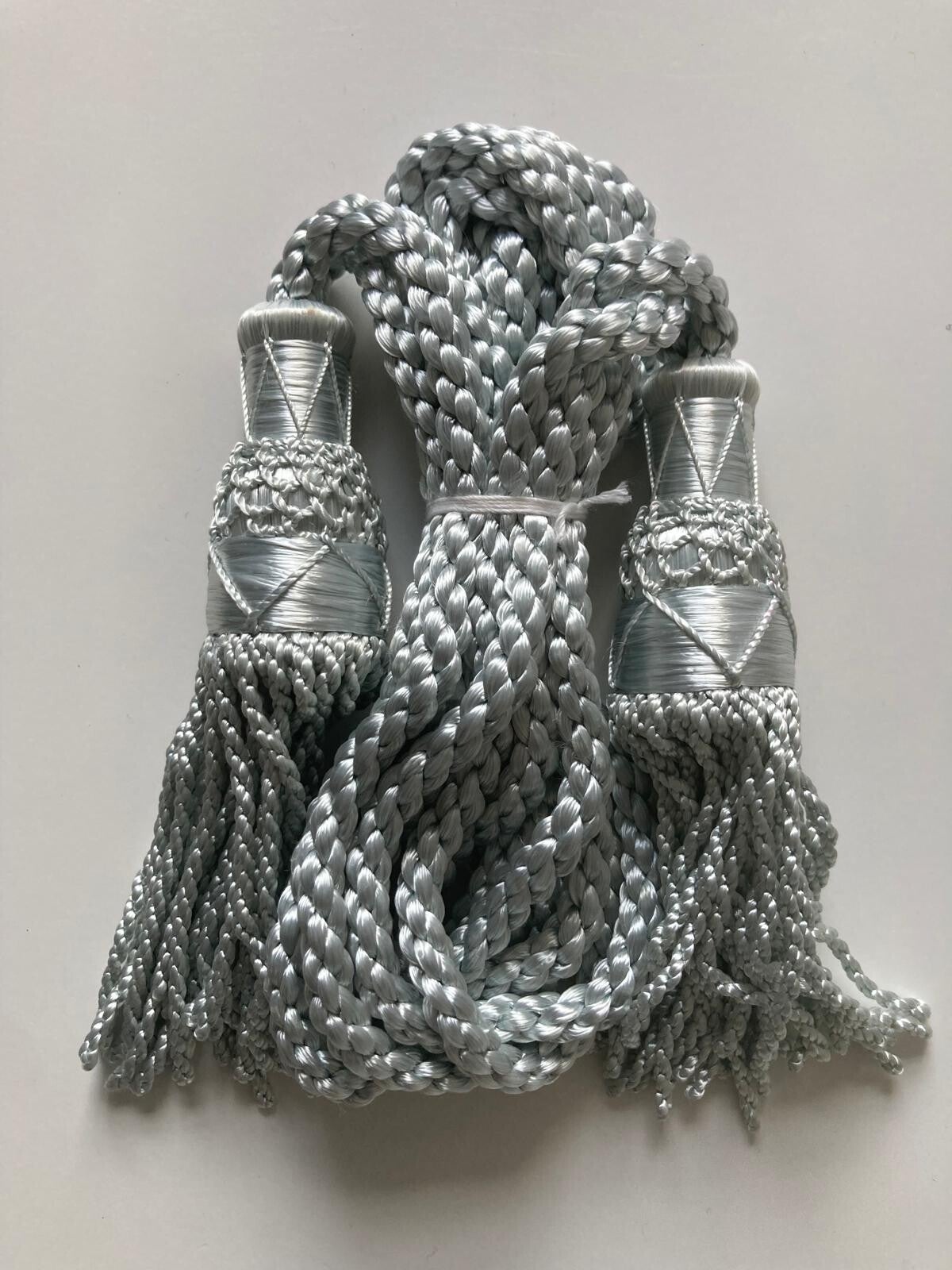 Silver Silk Bagpipe Cords