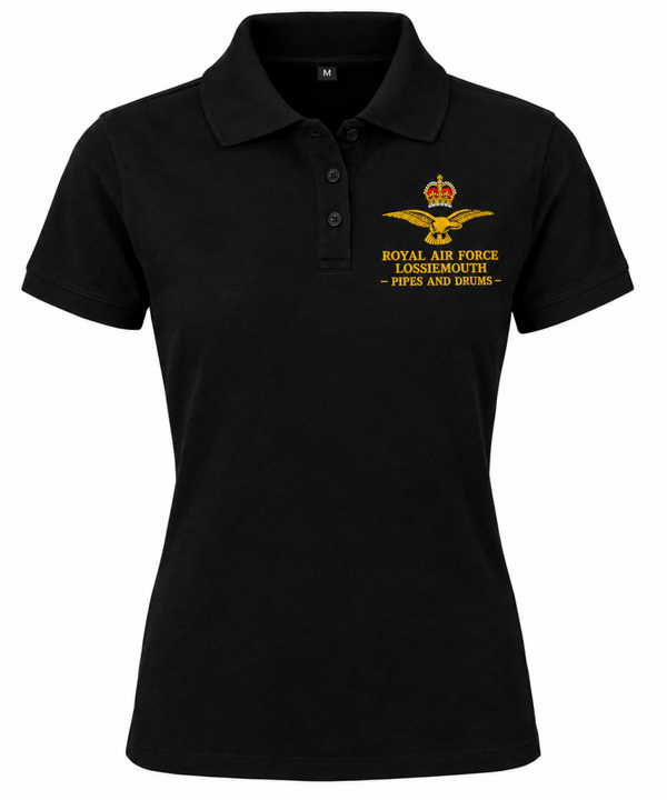 RAF Lossiemouth Pipes and Drums Pro Polo (Female)