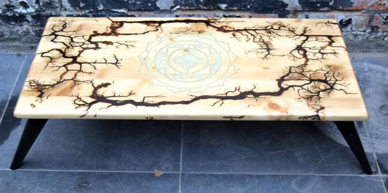 Fractal little table (custom made) - O.M.S. Art and Creations