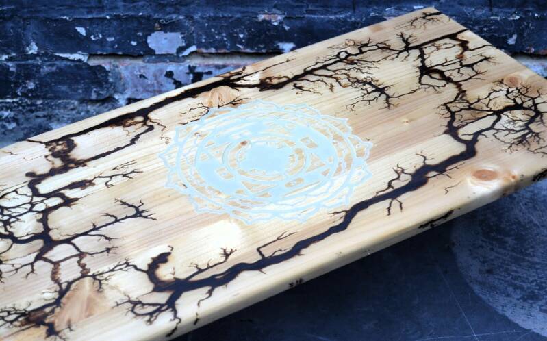 Fractal little table (custom made) - O.M.S. Art and Creations