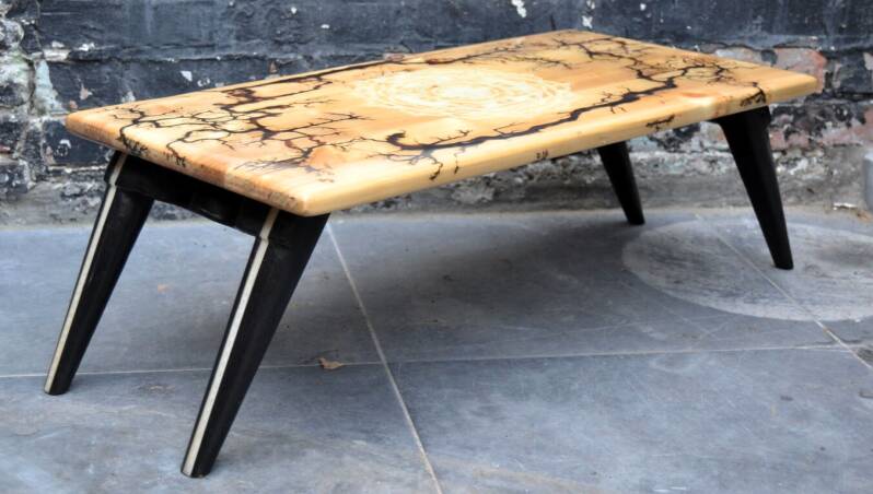 Fractal little table (custom made) - O.M.S. Art and Creations