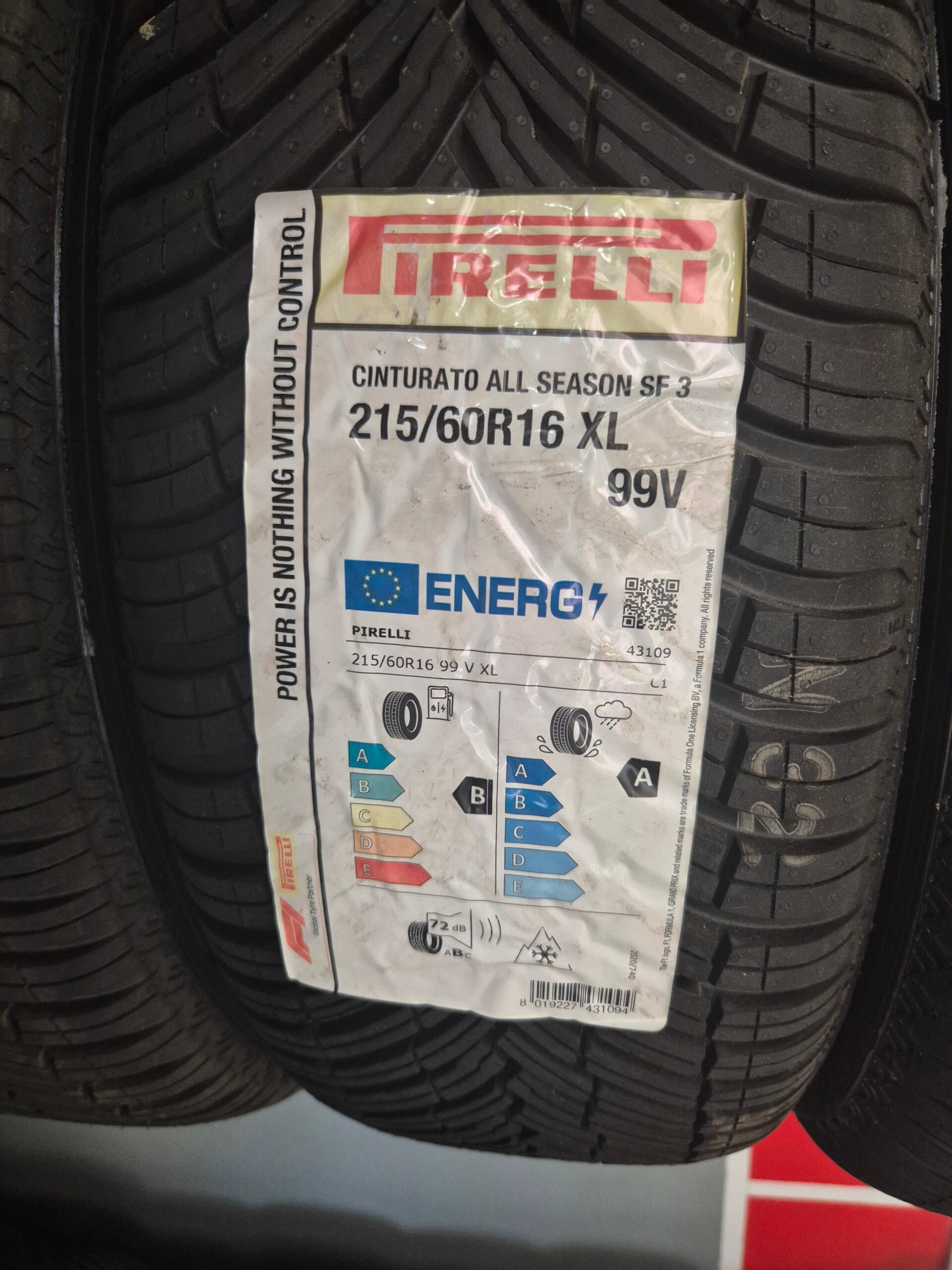 215/60R16 XL 99V CINTURATO ALL SEASON SF3 PIRELLI