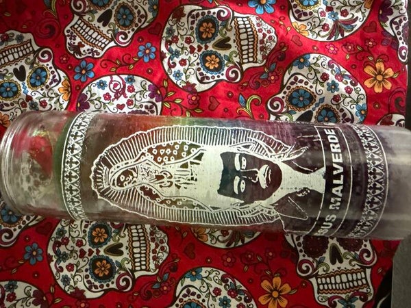 Vela de malverde y la virgen