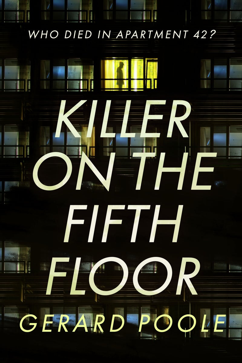 thriller premade book cover with a murder in the flat