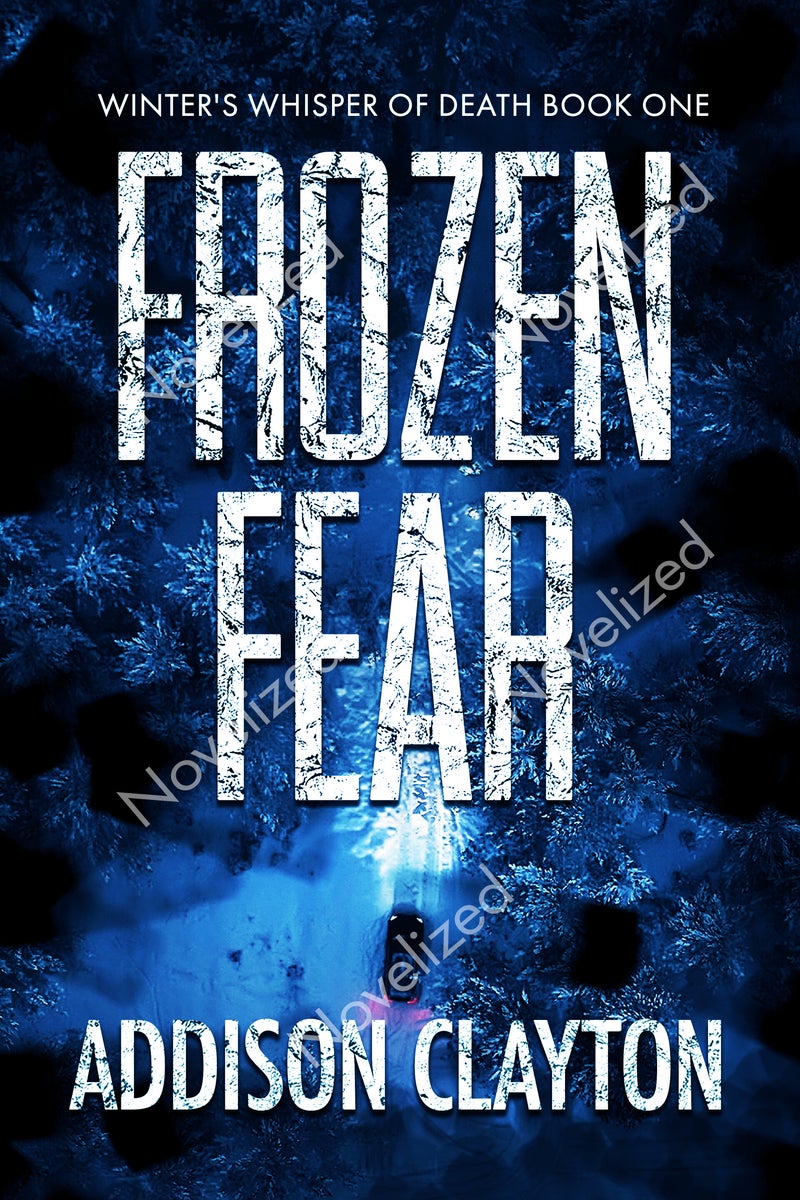 thriller premade book cover with forest