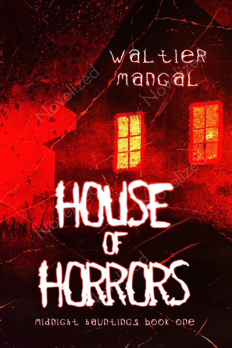 haunted house premade book cover