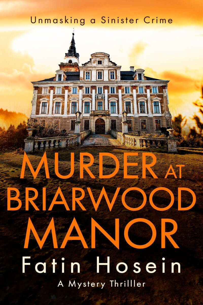 thriller premade book cover with a huge residence