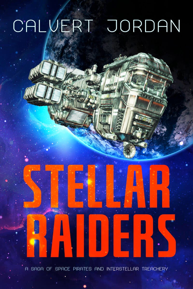 science fiction premade book cover with a spaceship