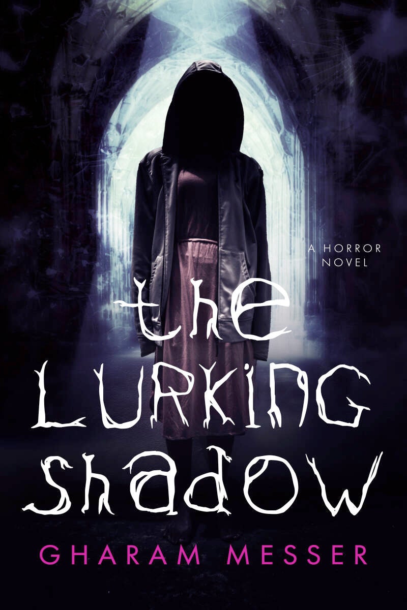 haunted place premade book cover with a ghost