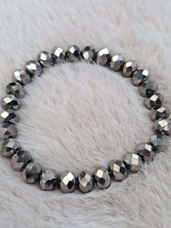 Zachte glans -  zilver 6mm