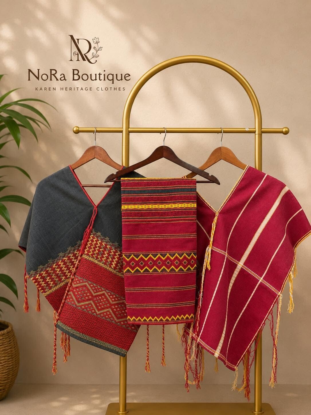 Traditional Karen Chay Moe Thoo  Set with Men top