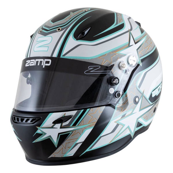 Zamp ZR-72 Graphic Grijs Zwart FIA 8859-2015