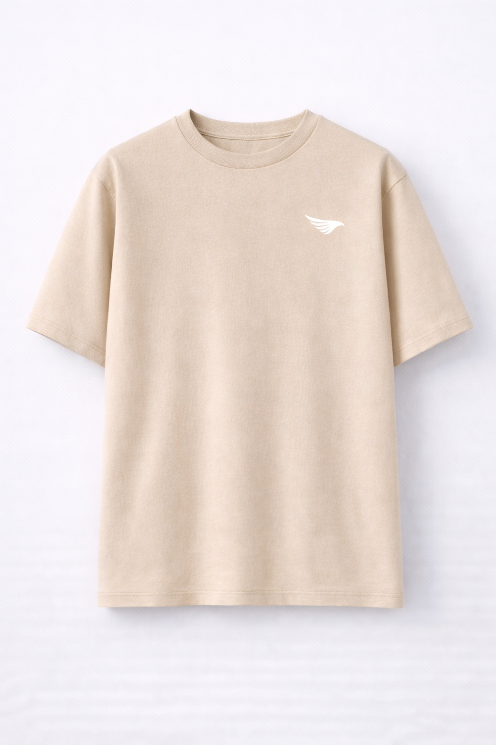 T-SHIRT BEIGE NYRAU - SIGLE DOS