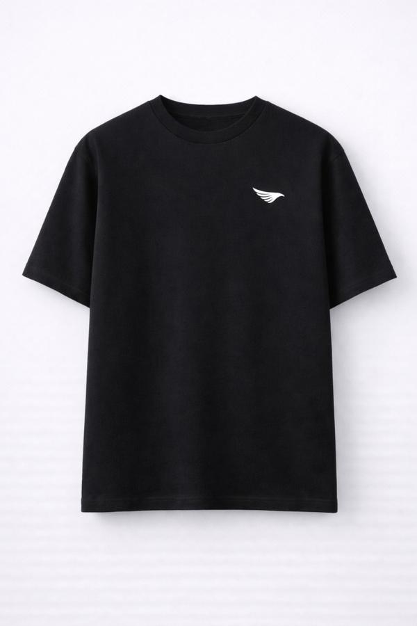 T-SHIRT NOIR - SIGLE DOS
