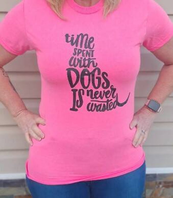 Time spent with dogs (pink)