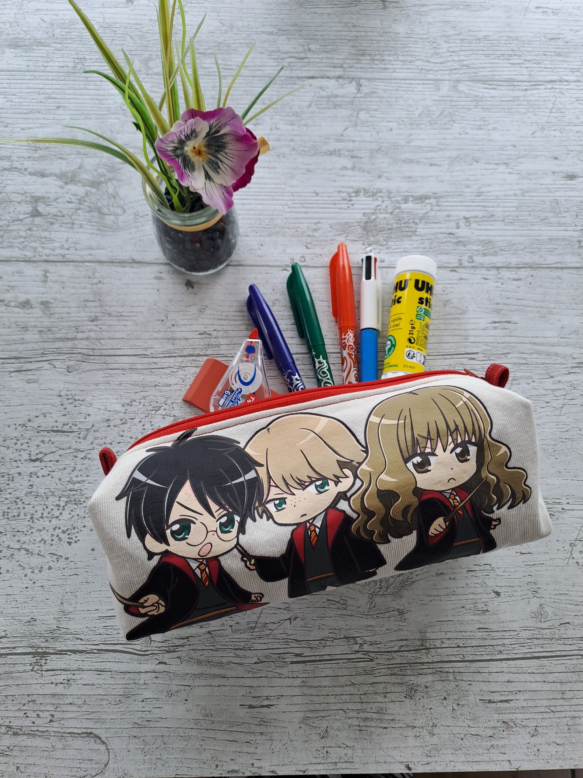 La Malice – Trousse artisanale enfant en tissu recyclé - Harry Potter