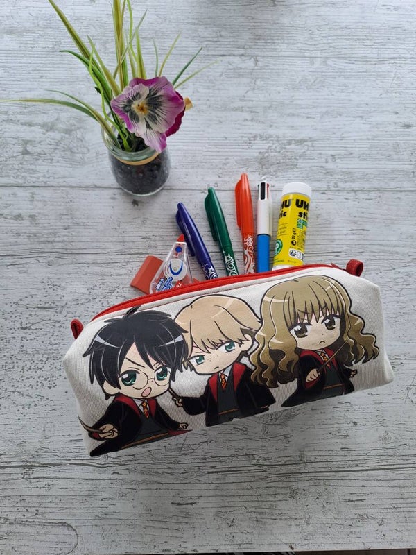 La Malice – Trousse artisanale enfant en tissu recyclé - Harry Potter